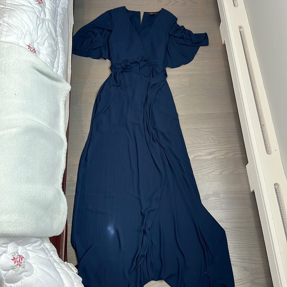 BCBG Navy Floor length Dress